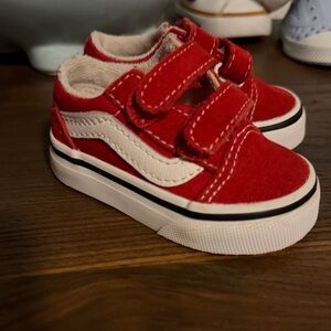 Vans Red Baby Sneakers